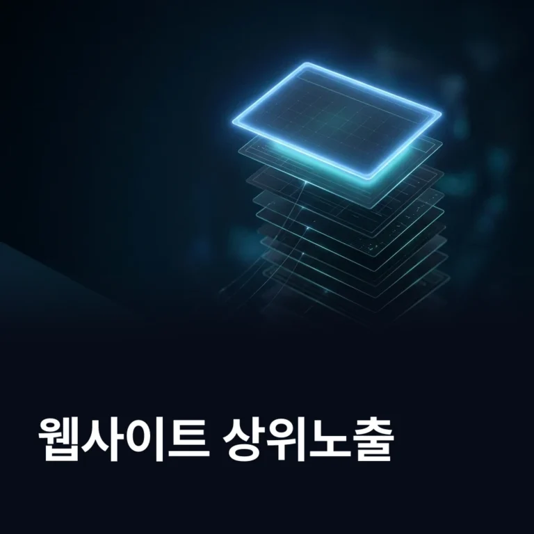 웹사이트 상위노출 업체 — 에이치디웹