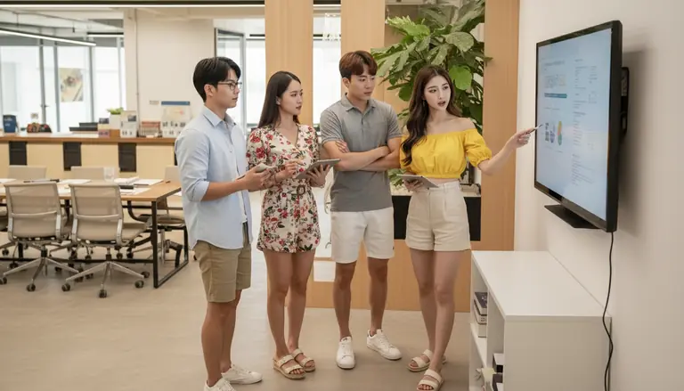 에이치디웹 사무실 일상 — 프레젠테이션
